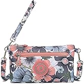 AOCINA Small Wristlet Wallets for Women RFID Blocking Crossbody Purses Nylon Cell Phone Bag for Daily Travel