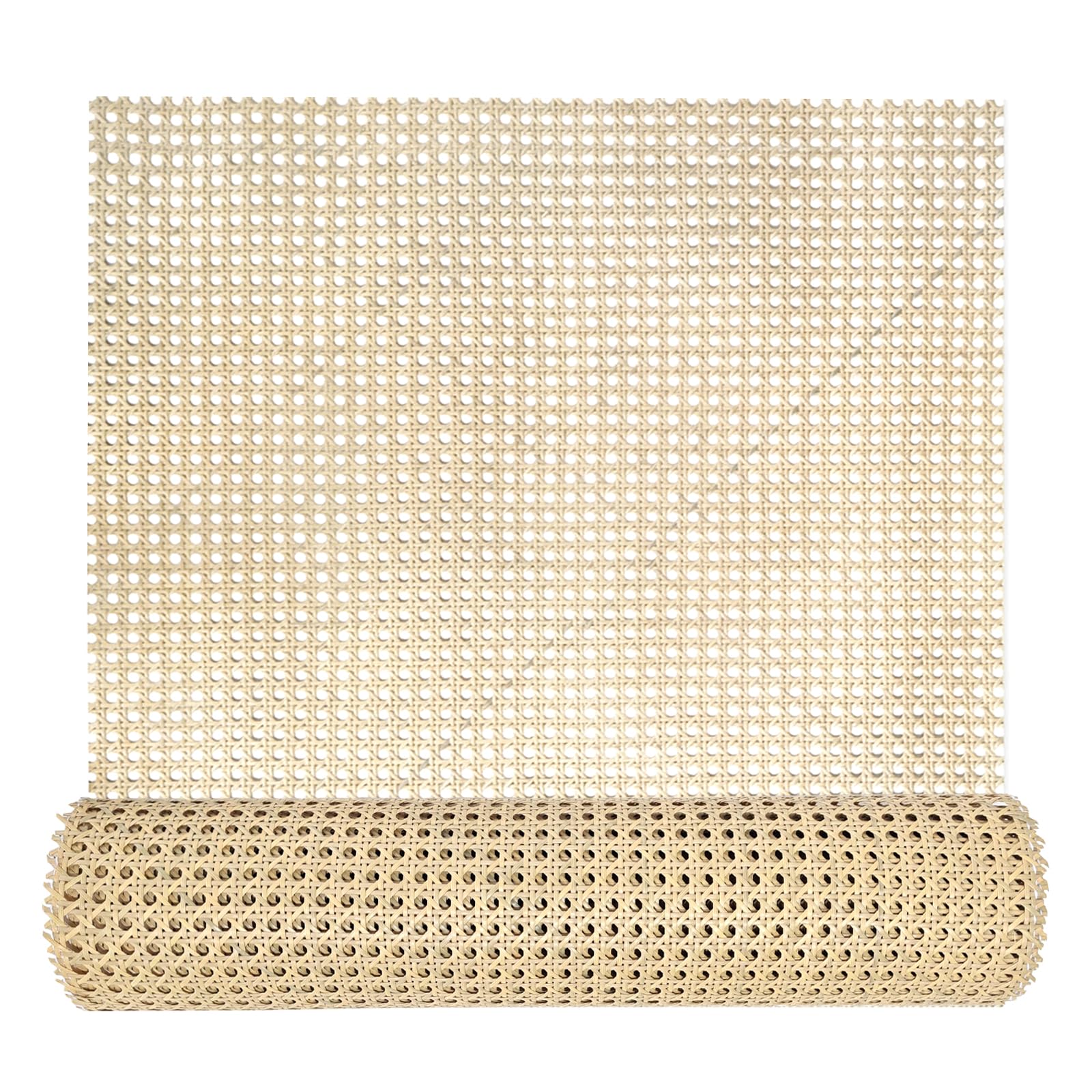 selliner Cane Webbing,16.5ft x 20 inch PE Plastic Rattan Cane Webbing Roll for Caning Projects Star Anise Wide Rattan Sheet for DIY Crafts,Furniture, Cabinet, Ceiling, Chair