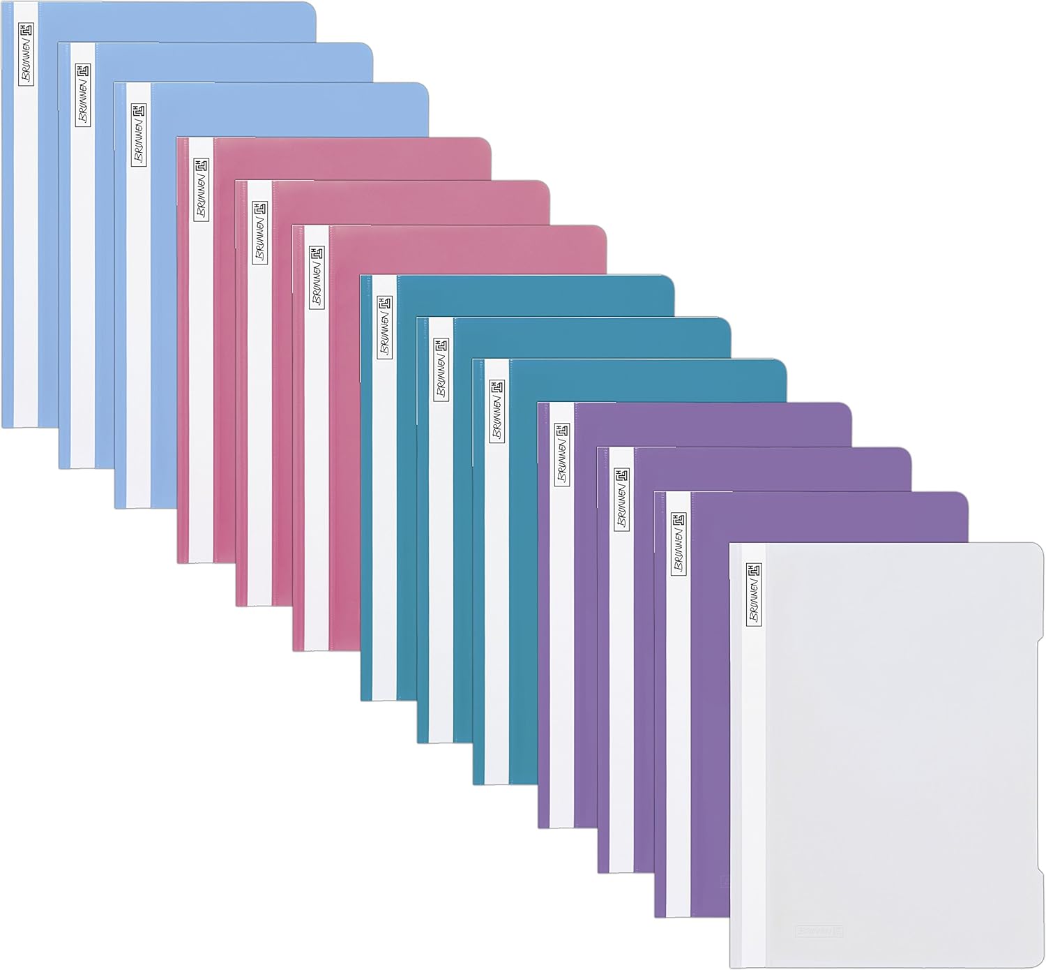 Brunnen A4 LooseLeaf Folders Set of 14 in Assorted Colours