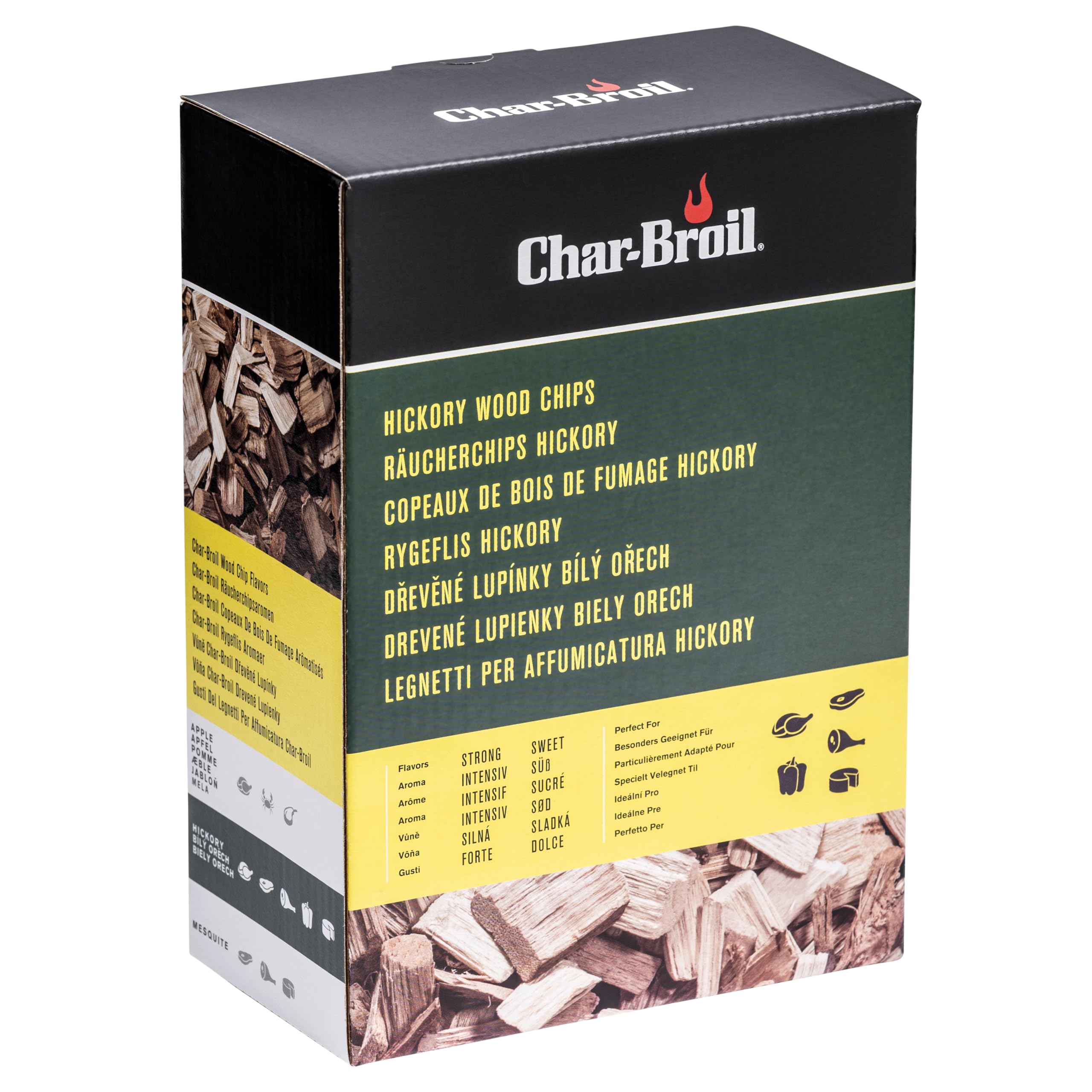 Char-Broil 140 553 - Wood chips, Flavour - Hickory., Natural, 9.65x23.4x30.48 cm