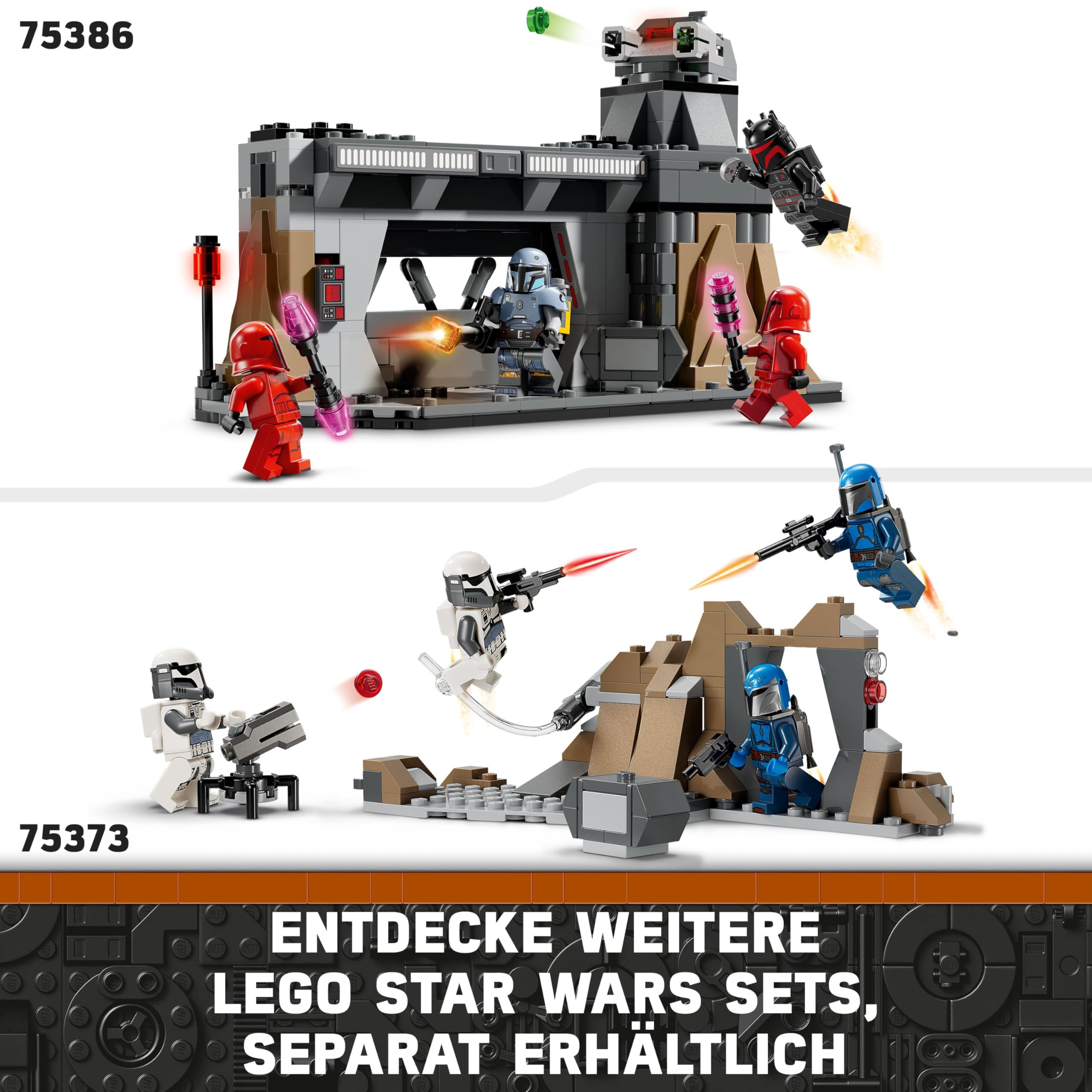 LEGO Star Wars: The Mandalorian Hinterhalt auf Mandalore Battle Pack, Abenteuer-Bauspielzeug für Kinder, Action-Spielset zum Sammeln, Geschenkidee für Jungen und Mädchen 75373 9