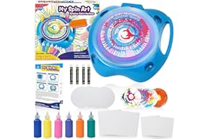 Wings Giant Spin Art Machine Variable Speed, Battery Operated Spinner - Paint Spinner with Splatter Guard, Washable Paint, Spin Art Kit, Stem Toys, Arts and Crafts