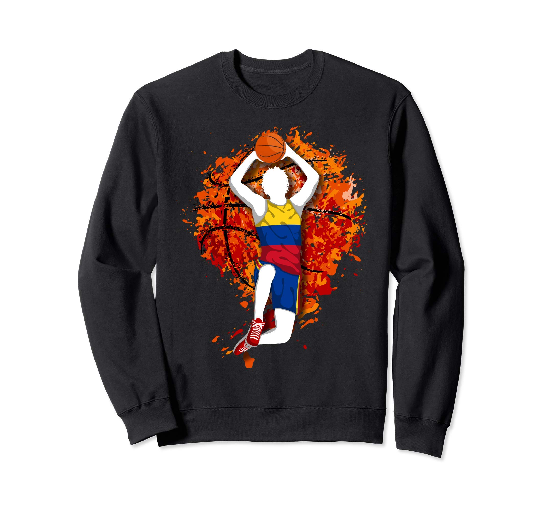 Colombia Basketball Colombian National Flag Slam Dunk Sweatshirt