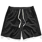 AIMPACT Mens Athletic Sweat Shorts 5 Inch Elastic Waist Casual Pajama Short with Pocket Gym Workout Short Shorts for Men