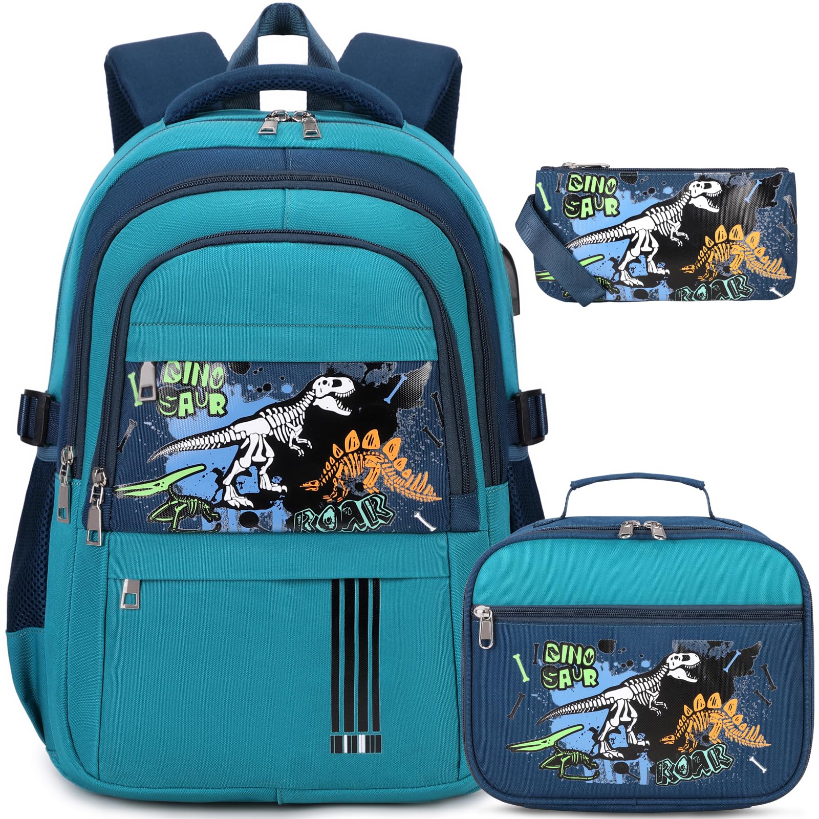 ACESAK Boys Backpack - 3PCS Backpack for Boys School Backpacks for Boys ...
