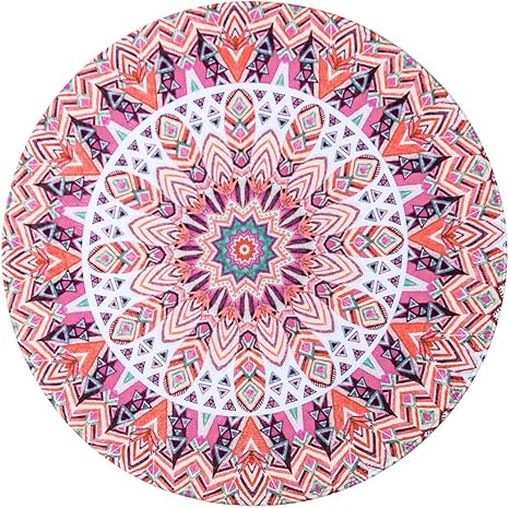 Amazon.de: LB Mandala, Blumen_Rund Fläche Teppich Wohnzimmer