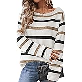Zeagoo Womens Sweaters Cute Long Sleeve Off The Shoulder Pullover Tops Hollow Out Crochet Dressy Casual Outfits