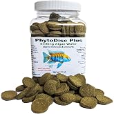 Brine Shrimp Direct PhytoDisc Plus Spirulina Algae Sinking Wafers, 8 oz | For herbivorous and omnivorous bottom feeders
