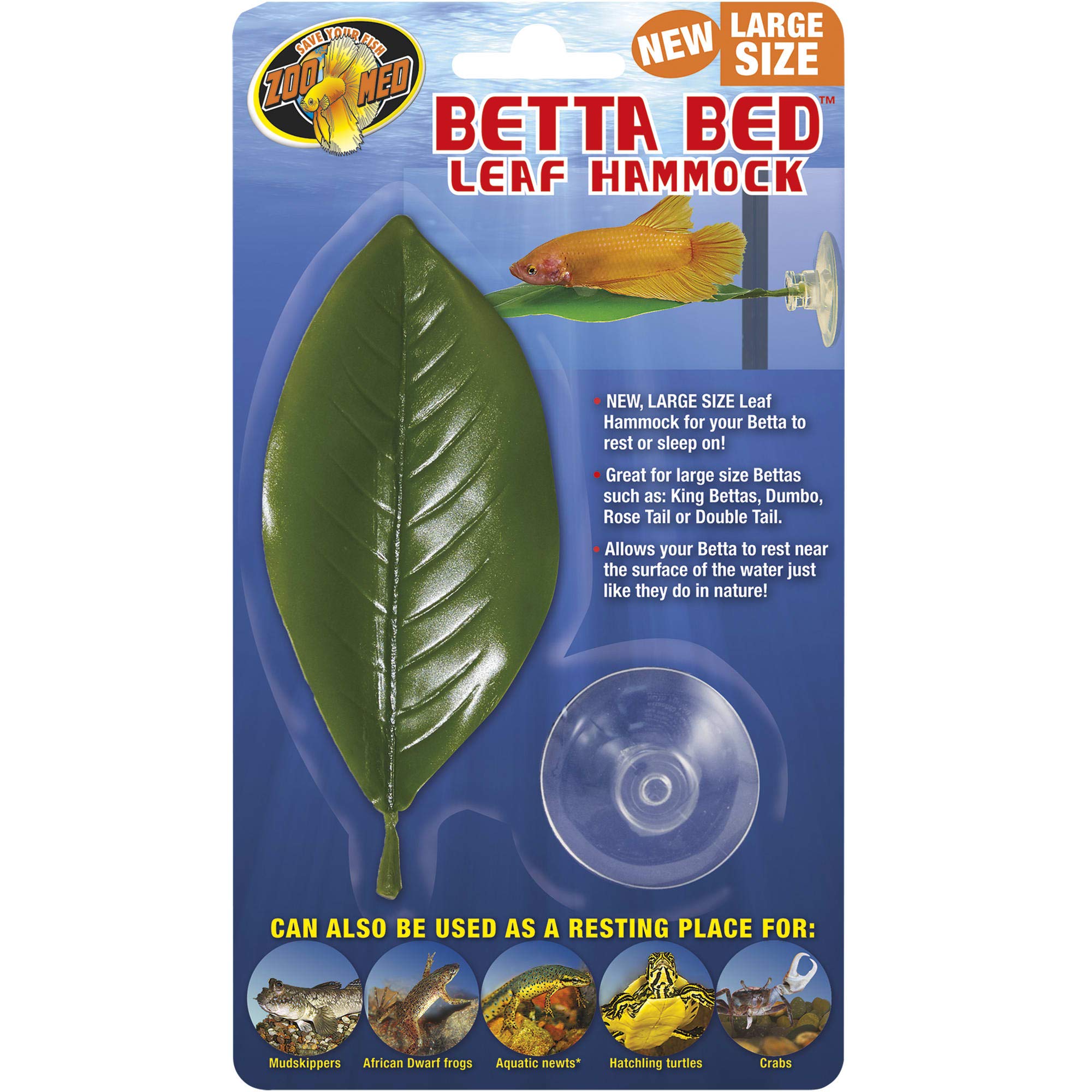 ZooMed Floating Betta Leaf Bed, Large