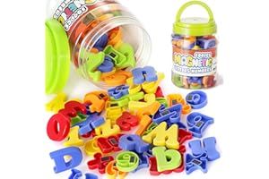 LovesTown 104 PCS Alphabet Magnetic Letters and Numbers for Toddlers,ABC 123 Fridge Educational Set,Great Learning Gift from Parents or Teachers