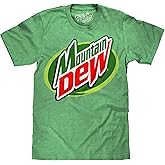 Tee Luv Men's Big and Tall Mountain Dew Shirt - MTN Dew Soda Logo Shirt