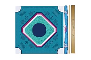 bestcool 2025 Neoprene Mahjong Mat with Rules for Table, Odorless, Free of PAHs, No Creases American Mahjong Mat with Instructions, Anti-Slip, Noise Reduction Mahjong Gift