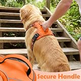Funfox Dog Harness Small No Pull Vest with Handle Reflective Strips Orange view 5