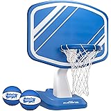 GoSports Splash Hoop PRO Swimming Pool Basketball Game, Includes Poolside Water Basketball Hoop, 2 Balls and Pump