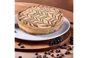 ANDY ANAND CHOCOLATIER Andy Anand Sugar Free Cappuccino Coffee Cheesecake 9" - Fresh Gourmet Bakery Dessert Made in Traditional Way, Premium Great Gift Idea for Birthday, Anniversary or Christmas (2 lbs)