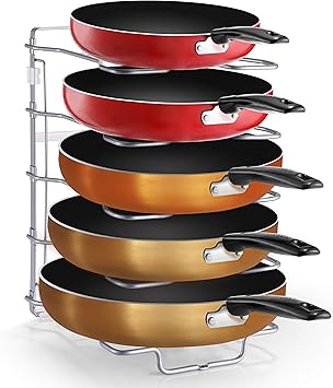 Simple Trending - Organizador de bandeja y tapa para olla ajustable