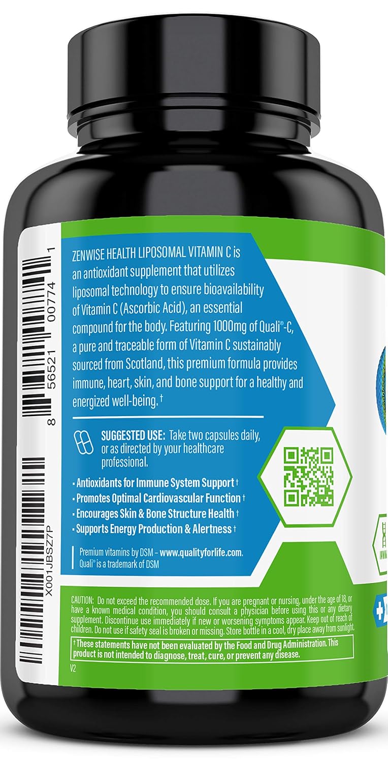 Liposomal Vitamin C with 1000mg QualiC Extra Strength VITC Ascorbic