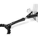 Battle Rope Anchor Strap Kit | Heavy Duty Reinforced Nylon | Easy and Fast Setup | Stops Rope Damage | Stainless Steel Carabiner | Includes Wrist Strap and Exercise Guide | For Crossfit |