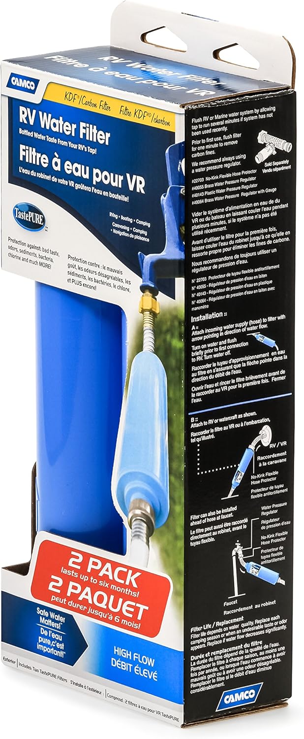 Camco 40044 TastePure Water Filter, (Pack of 2): Automotive