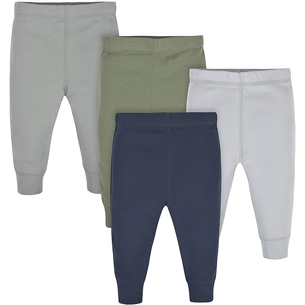 Lot De 4 Pantalons à Enfiler Amazon Essentials Pour Bébé Garçon 12 Mois - 100% Coton - Occasion Très Bon état