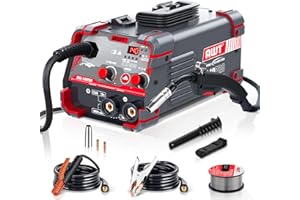AWT 140Amp MIG Welder Flux Core MIG Welder/Stick/Lift TIG 3 in 1 Welding Machine, Welder Machine 110V With Synergy IGBT Inverter, Portable Gasless Welder Equipment