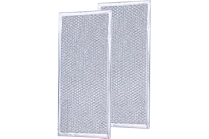 BUBOSPER Grease Filter Replacement for Whirlpool Microwave WMH31017AS WMH31017HZ WMH31017FS WMH32519HZ WMH32519CS WMH32519HZ WMH53520CS WMH53521HZ.(2 Pack)