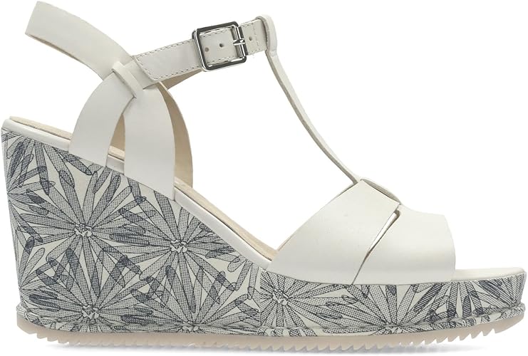 white leather wedge sandals uk