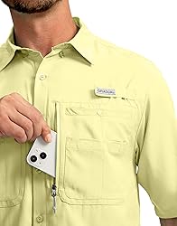 Men's Fishing Shirts with Zipper Pockets UPF