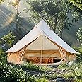 YOLENY Bell Tent, Yurt Tent 4 Season Waterproof Glamping Tents w/Stove Jack for Family Camping Outdoor Party, Glamping Tents for Camping - 9.8/13.1/16.4FT