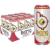 Bang Energy Black Cherry Vanilla, Sugar-Free Energy Drink, 16-Ounce | Pack of 12
