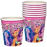 Treasures Gifted My Little Pony 9oz Paper Party Cups (24ct) - Mane 5 Included - Birthday Party Supplies