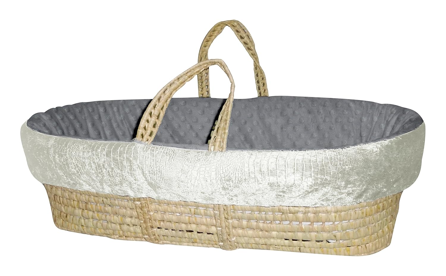 wicker baby doll moses basket