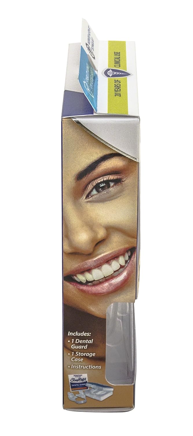 SleepRight Secure-Comfort Dental Guard Mouth Guard To Prevent Teeth Grinding SleepRight No Boil Dental Guard : Anti Grinding Teeth Protectors : Beauty