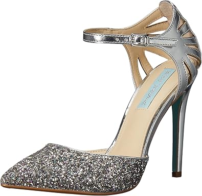 betsey johnson glitter heels