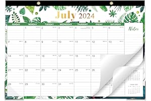 CHOPET Magnetic Calendar for Refrigerator - Desk Calendar 2024-2025 from July 2024-June 2025, Monthly Fridge Calendar with Corner Protectors, 19"×11"