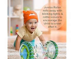 Splashin'kids Infant Toys Beginner Crawl Along Game Ball Drop Maze Tummy Time Activity Center Early Development Jumbo Roller