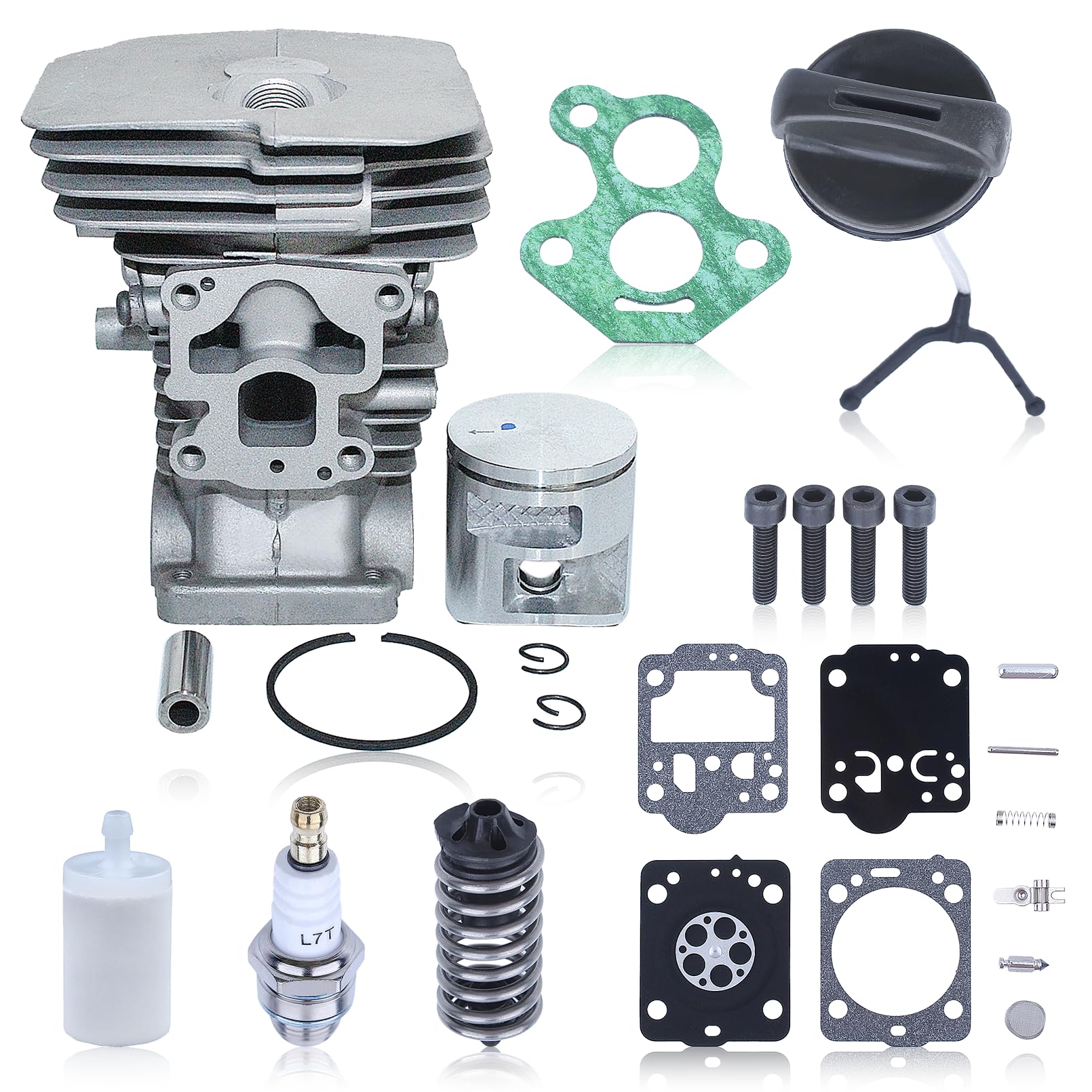 Gubeter 41Mm Cylinder Gasket Kit 5047351-01 Kit, For Husqvarna 435 435E 440 440E 440 Ii Chainsaw, 504 73 51-01