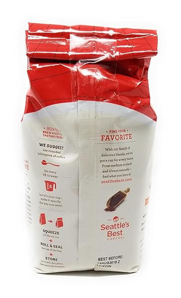 SEATTLE’S BEST COFFEE VANILLA BEAN GROUND COFFEE, 12-OUNCE BAGS