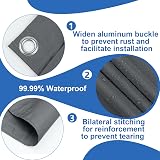Cool Area Balcony Privacy Screen 90x600cm Anthracite PES Anti-Peeping Waterproof view 3