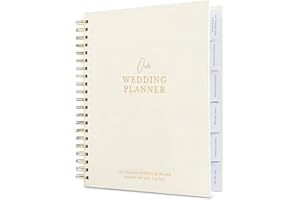 Nook Theory Comprehensive Wedding Planner Book and Organizer – Linen Keepsake & Countdown Binder, Perfect Engagement Gift for