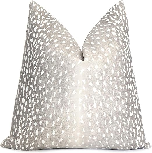 Blanche989 Gray Antelope Pillow Cover 