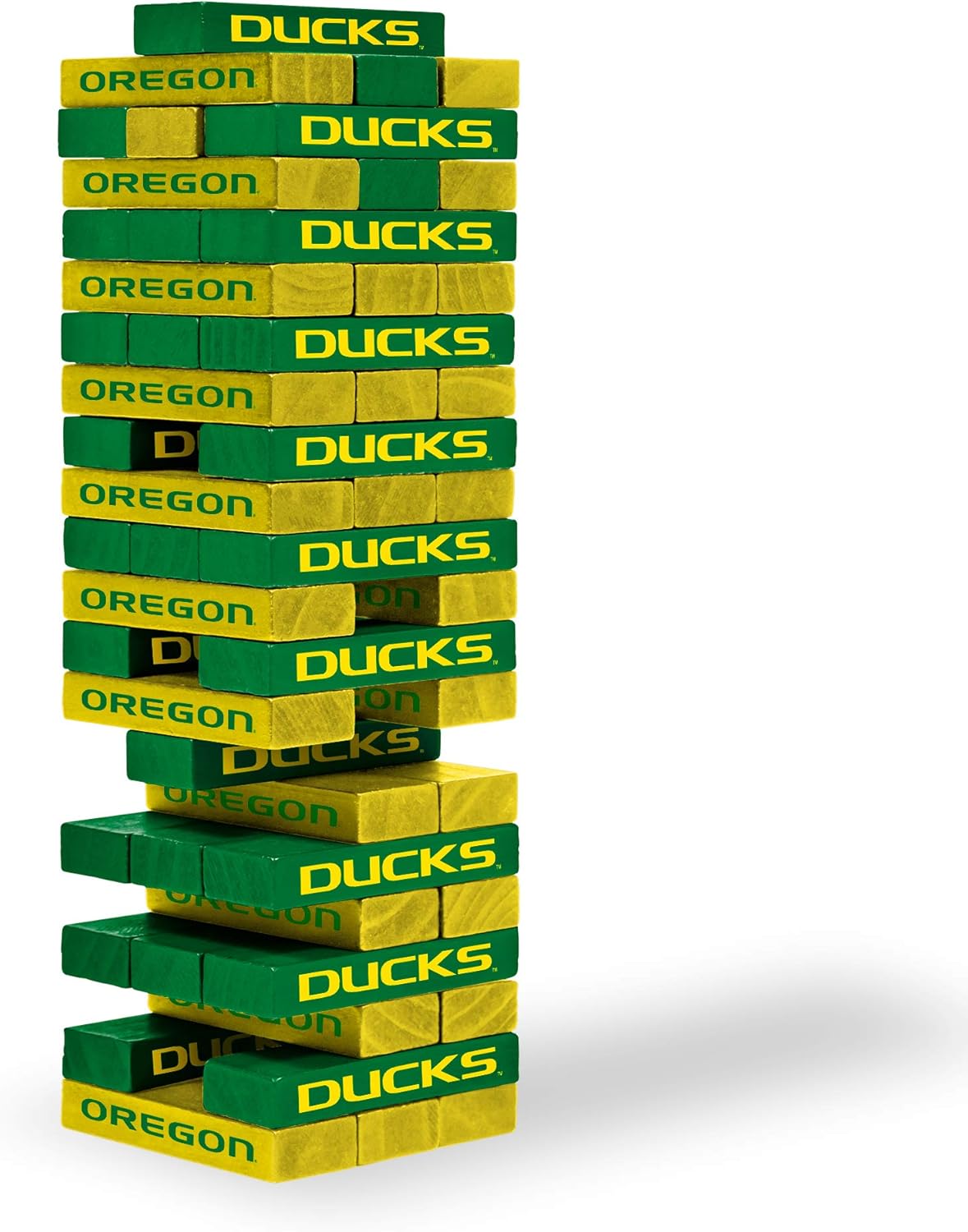 Wild Sports NCAA College Oregon Ducks Table Top Stackers Game, 3" x 1" x .5" : Sports & Outdoors