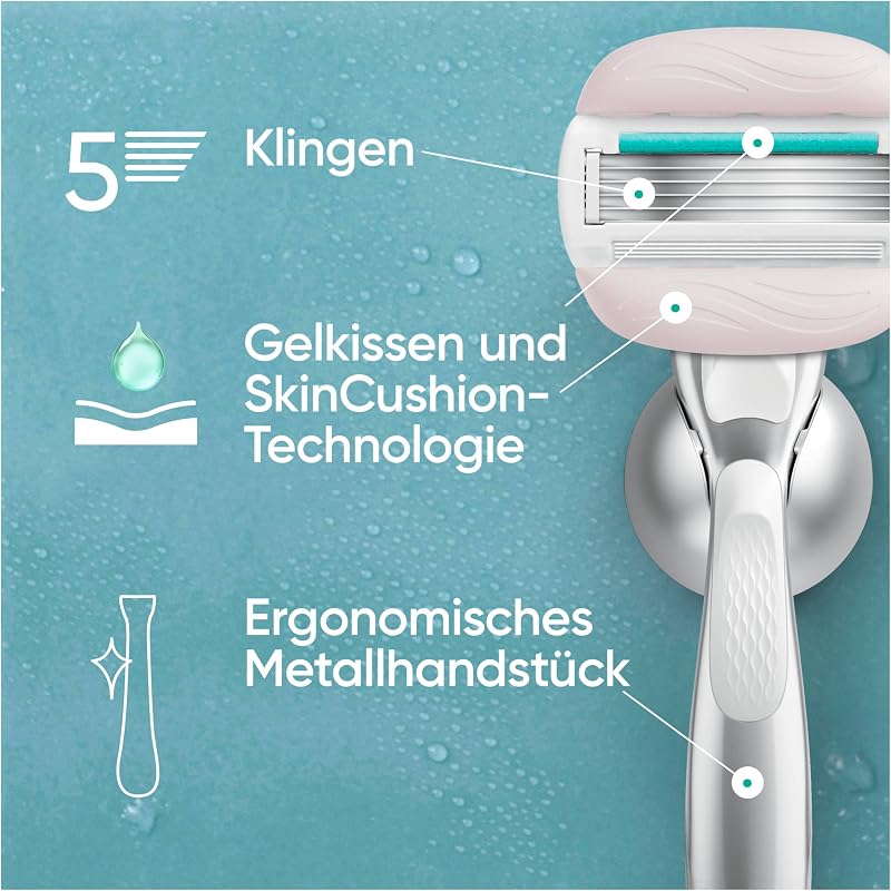 Pro Comfortglide Sensitive, 10 Original Rasierklingen, Grün