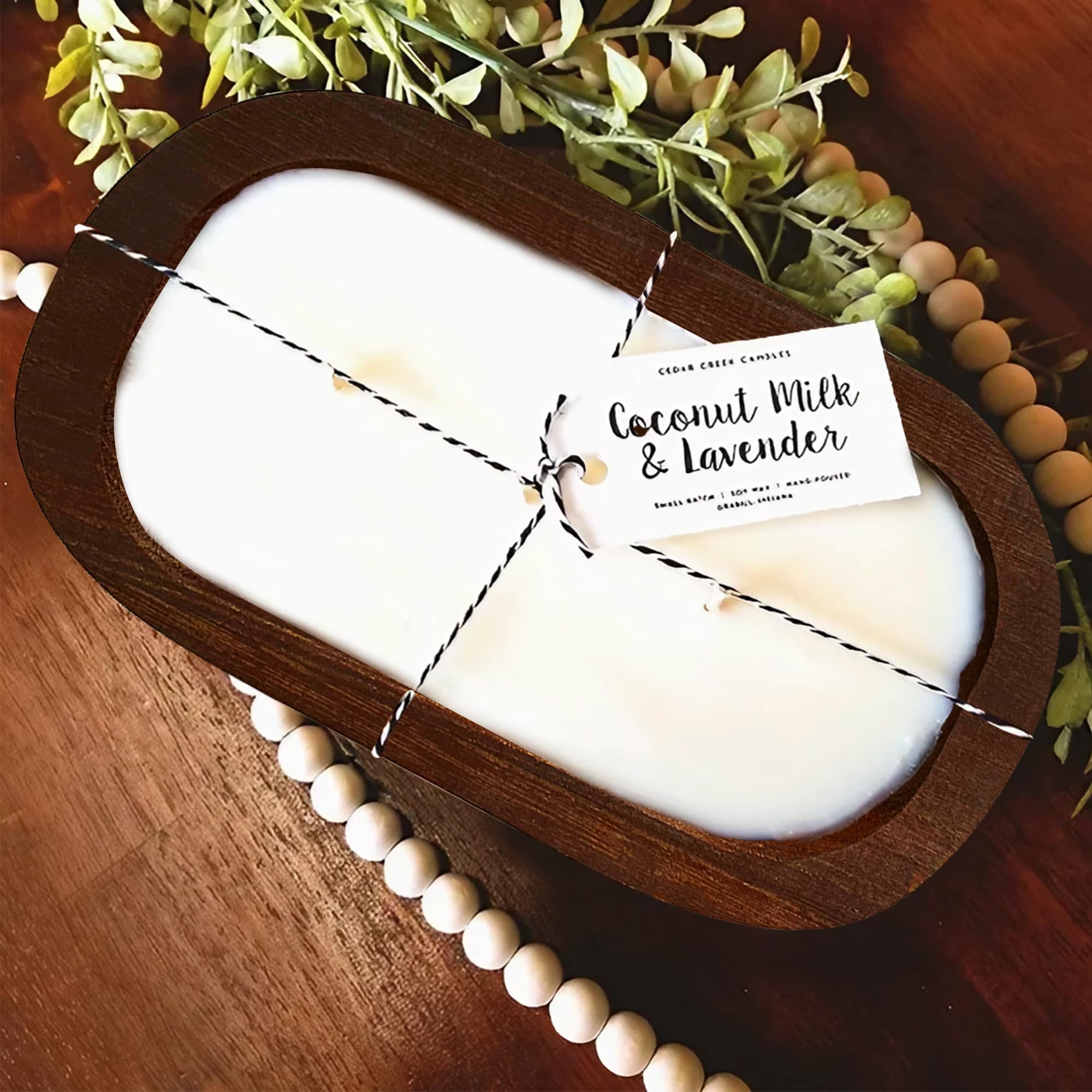 Royxen 8 Pack Wood Dough Bowl, Wooden Dough Bowls Paulownia, Rustic Bowl Vintage, Bowls for Candle (Brown, 9.7" x 6") - Image 2