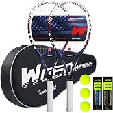 Tennis Rackets for Adults 27 Inch Tennis Racquets Set Included Tennis Racket Tennis Balls Overgrips Vibration Dampers Tennis Bag