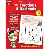 Scholastic Success with Fractions &amp; Decimals Grade 5 Workbook