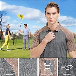MOHEEN Mens Big and Tall Golf Polo Shirts Moisture