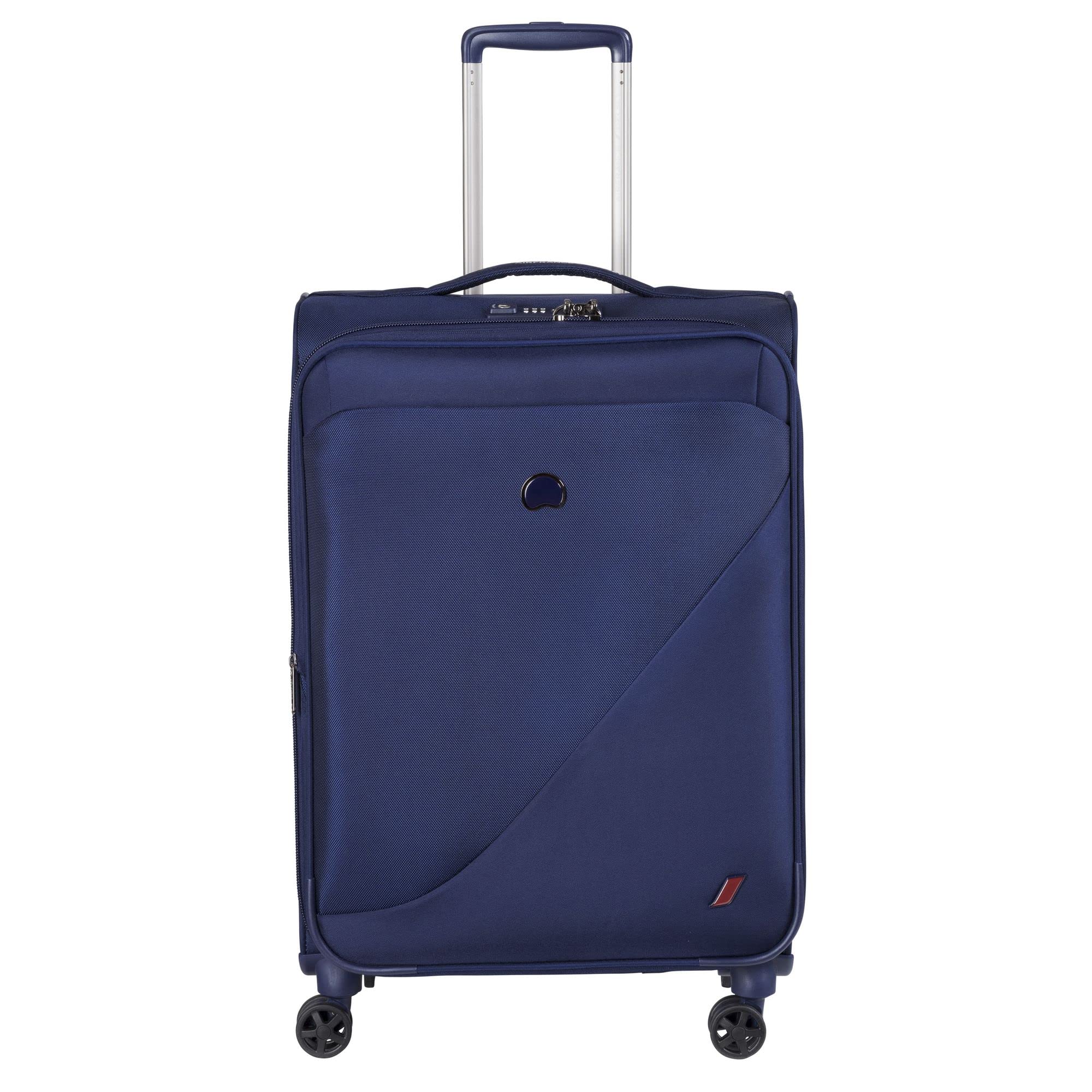 DELSEY Paris New Destination Suitcase, 68 cm, 77 liters, Navy Blue
