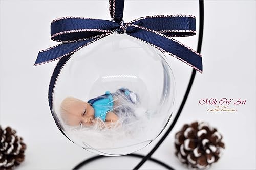 Boule De Noel Suspension Pour Sapin Ornement Bebe Garcon Enfant Mon Premier Noel Amazon Fr Handmade