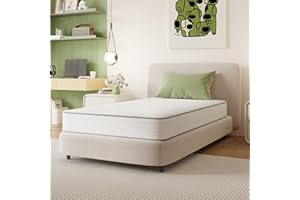 Novilla Twin Mattress, 8 Inch Twin Size Mattresses in a Box with Smarts™ Coil for Pressure Relief, Medium Plush Foam and Spring Hybrid Colchones with CertiPUR-US Certified for Kid for Kidss